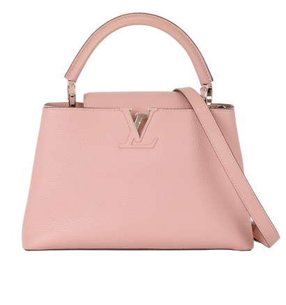 Capucines, &pound;2,100, Handbags, Pink, Leather, Front view